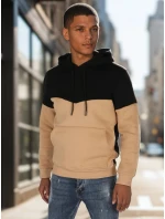 Pánska základná mikina s kapucňou čierna FashionStreet BX5877 Pánska základná mikina s kapucňou čierna FashionStreet BX5877