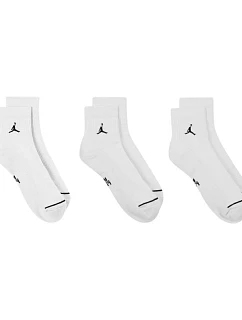 Ponožky Nike Jordan, balenie po 3 kusoch, biele, DX9655 100