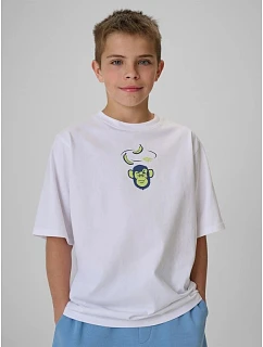 Chlapecké volné tričko s potiskem model 22334936 - 4F