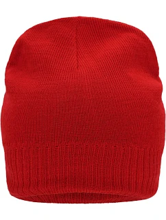 MB Pletená čepice s podšívkou 03. red model 22496270 - Daiber