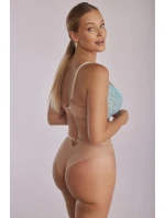 Dámska podprsenka Camile SC-1123 Turquoise and Beige - Kinga