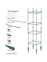 PODPIERKY NA RASTLINY PODPIERKY NA PLODY 29x29x120 CM FOREST GREEN detské