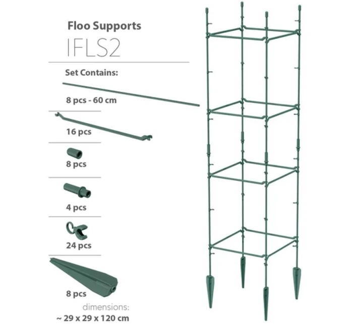 PODPIERKY NA RASTLINY PODPIERKY NA PLODY 29x29x120 CM FOREST GREEN detské