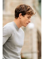 Casual Sweater Pánský pletený svetr  black model 22460605 - James Harvest