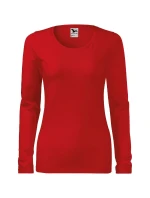 Štíhla košeľa pre ženy červená