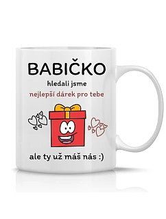Najlepší darček pre bábätko - klasický biely keramický hrnček 300 ml