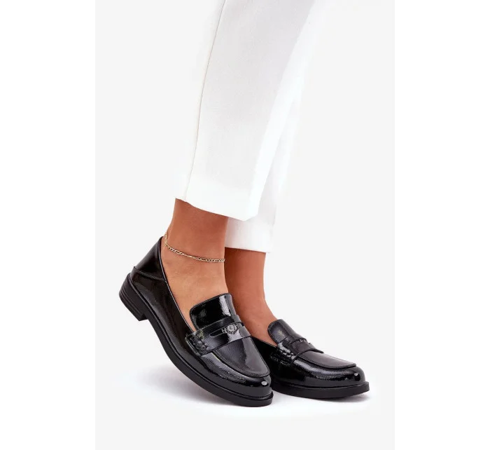 Dámske mokasíny 18100 Black - VINCEZA