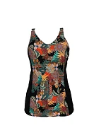 Jednodielne plavky 085 B1D181 čierne s potlačou - Shepa