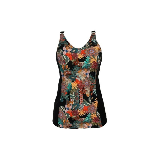 Jednodielne plavky 085 B1D181 čierne s potlačou - Shepa