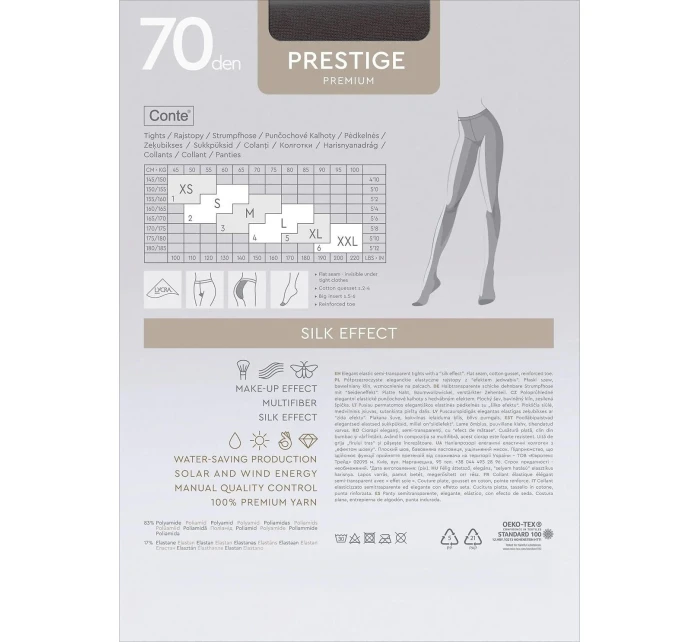 Conte Prestige pančuchy 70 den 5-XL