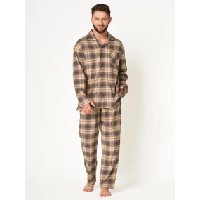 Pánské rozepínací pyžamo MNS 402 B24 model 20491605 dł/r M2XL - Key