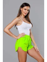 Dámske športové šortky v neónovo zelenej farbe (8K951-153) Dámske športové šortky v neónovo zelenej farbe (8K951-153)