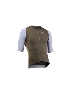 Cyklistické tričko NORTHWAVE Extreme Evo Jersey S/s, hnedé