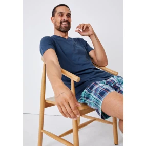 Pánske pyžamo 500204 B90 tm. modrá s kočíkom - Jockey