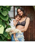 Dojčiaca podprsenka Fleur s kosticami 5053 antracitová - Anita Maternity Dojčiaca podprsenka Fleur s kosticami 5053 antracitová - Anita Maternity