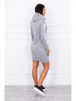 Šaty Off White grey model 18742187 - K-Fashion Šaty Off White grey model 18742187 - K-Fashion