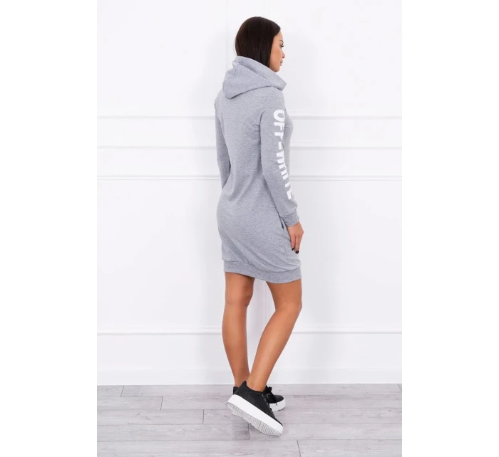 Šaty Off White grey model 18742187 - K-Fashion Šaty Off White grey model 18742187 - K-Fashion