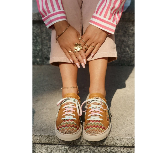 Dámské Kožené Polobotky model 21693708 Multikolor - Maciejka