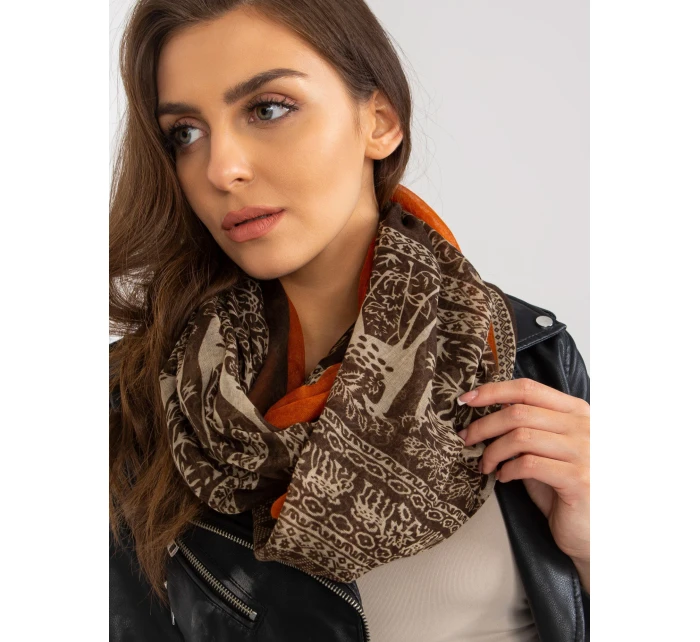 Tunelový šál AT KM 241353.35 hnedá