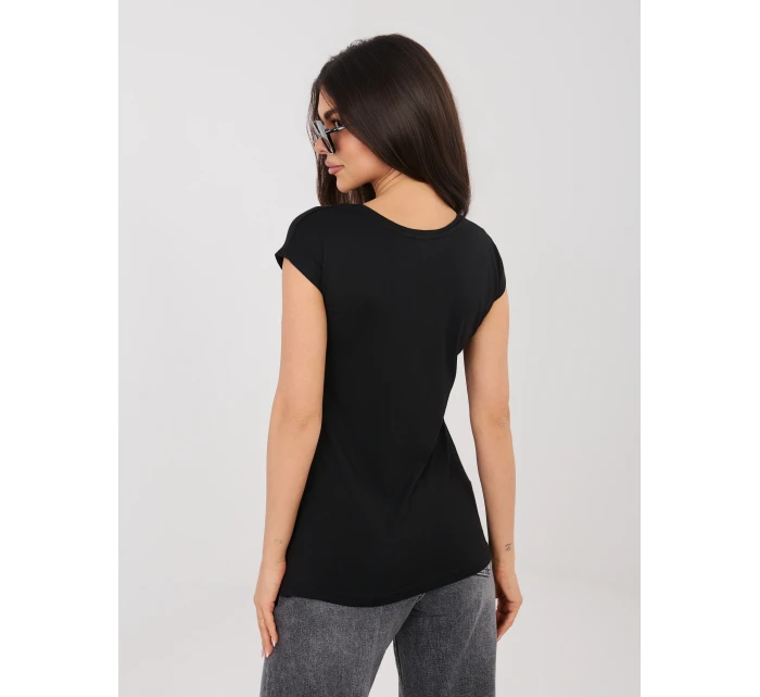T shirt model 22024818 czarny - FPrice