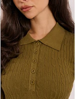 Sweter PM SW model 22400667 oliwkowy - FPrice Sweter PM SW model 22400667 oliwkowy - FPrice