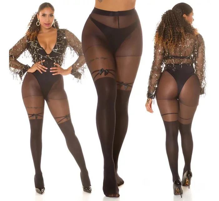 Sexi pančuchy W71002 čierne - In-Stylefashion