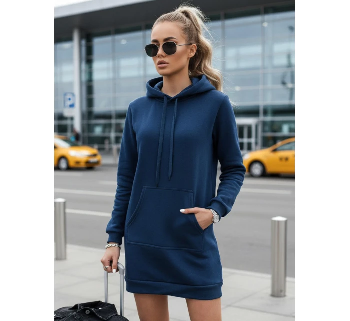 Dámská dlouhá oversize mikina tmavě modrá Dstreet model 21964008 - FashionStreet