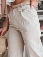Dámské široké kalhoty light beige Dstreet model 21987121 - FashionStreet
