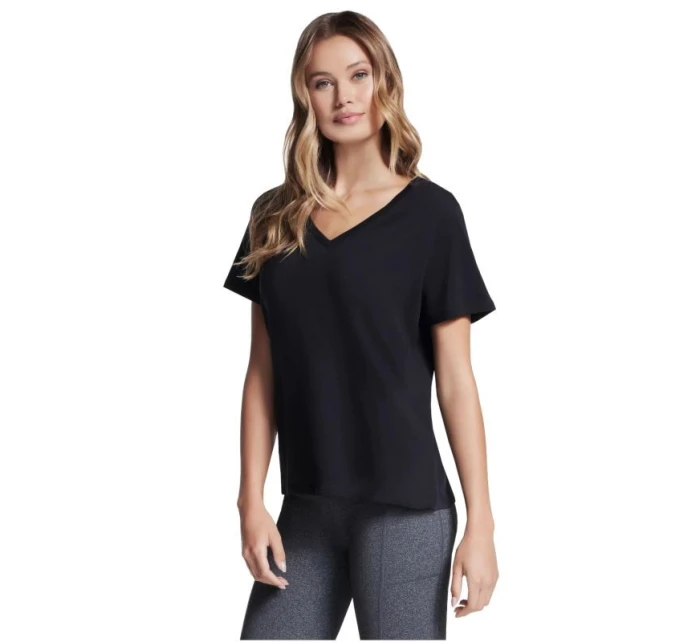 Skechers Pima Tričko s výstrihom do V TP130-BLK Black M Skechers Pima Tričko s výstrihom do V TP130-BLK Black M