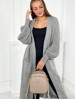 Sveter dlhý svetrík svetlosivý