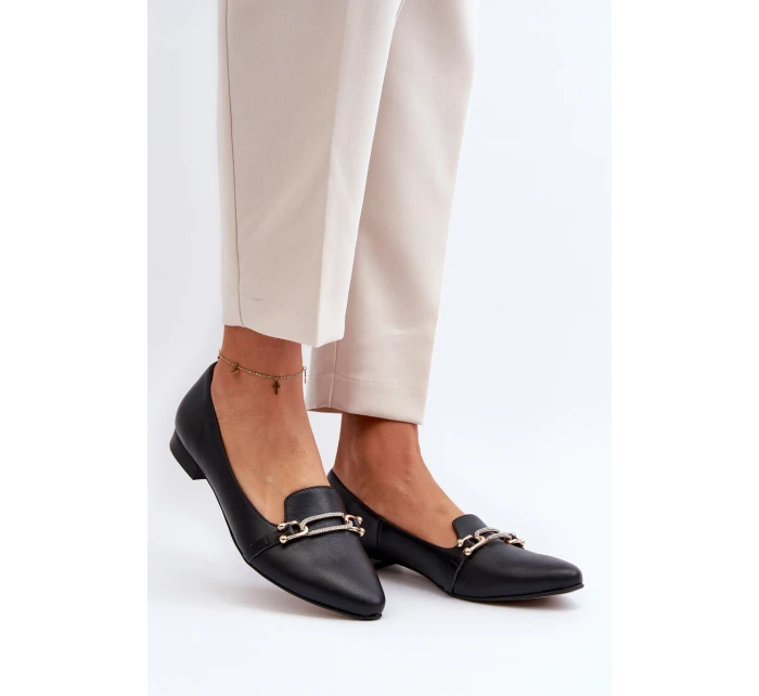 Kožené s ozdobou Černé model 21646091 - Zazoo