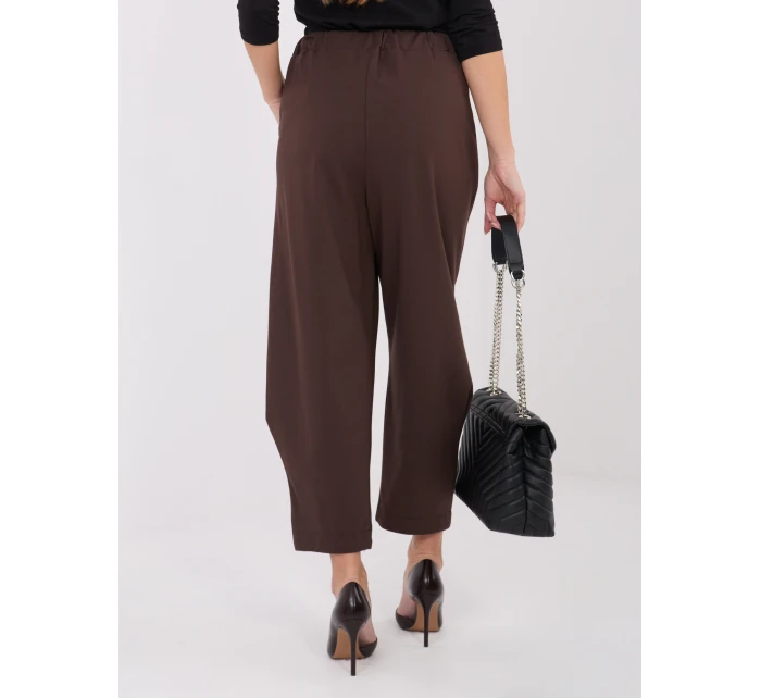 Dámske nohavice SP FL8557.46 Tmavo hnedé - FPrice