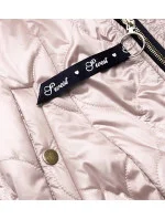 Krátká béžová dámská bunda se stojáčkem model 18026034 - S'WEST