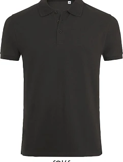SOL'S Phoenix Men Pánske elastické polo tričko z piké 25.1708 uhlovo šedá melírovaná