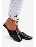 Dámské Mule z Umělé Kůže Ploché Černé Romelle