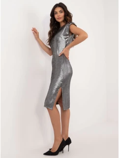 Šaty DHJ SK 18176.99 strieborné