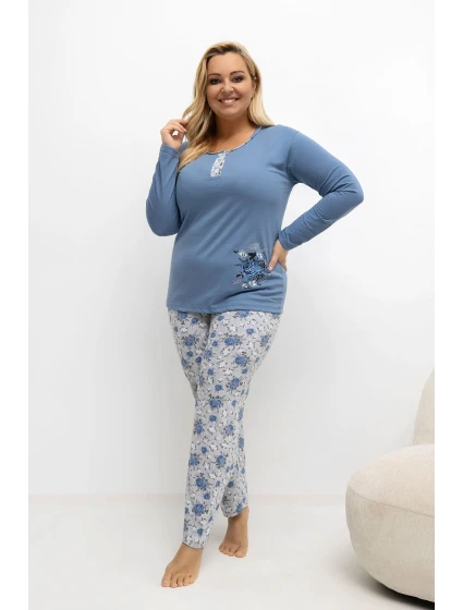 Pohodlné pyžamo pre plnoštíhly model 221189 Forever Pink