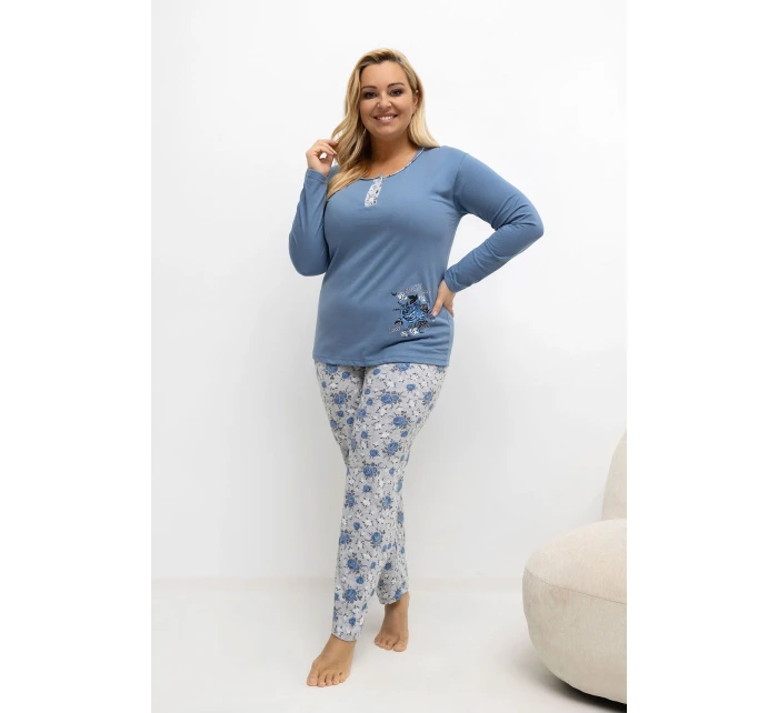 Pohodlné pyžamo pre plnoštíhly model 221189 Forever Pink