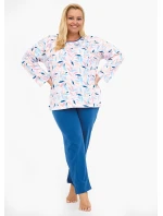 Pyžamo model 21290015 Amelia long/r 3XL5XL dámské - Cornette