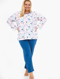 Pyžamo model 21290015 Amelia long/r 3XL5XL dámské - Cornette