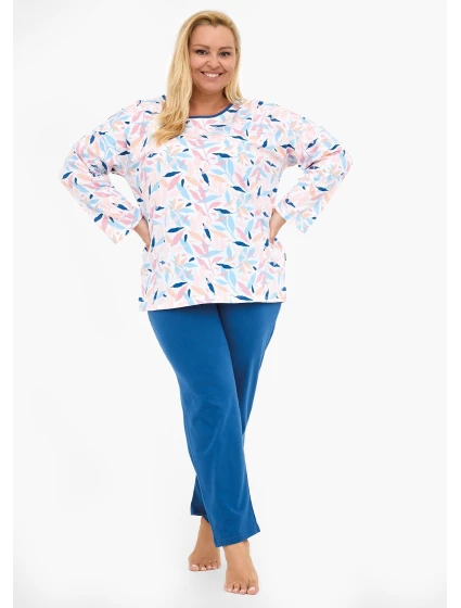 Pyžamo model 21290015 Amelia long/r 3XL5XL dámské - Cornette