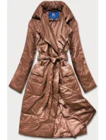 Hnedá oversize bunda z ekologickej kože (AG1-J9080) Hnedá oversize bunda z ekologickej kože (AG1-J9080)