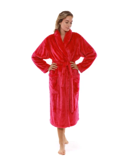 Dámsky župan LIlly extra 2120 červený - Vestis Dámsky župan LIlly extra 2120 červený - Vestis