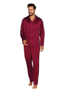 Pánske saténové pyžamo Lukas burgundy