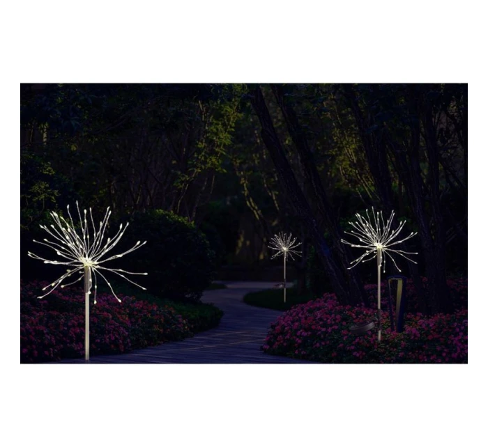 SOLÁRNE SVIETIDLO FÚKAČ STROM OHŇOSTROJ 80CM 90 LED