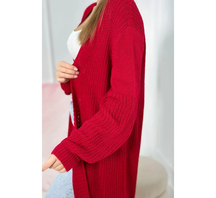 Dlhý sveter červený