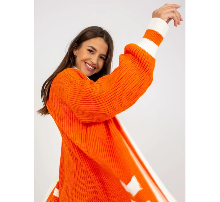 Dámsky sveter LC SW 0291 oranžový