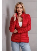 Červená dámska bunda so stojačikom (16M9111-270) - Goodlooking