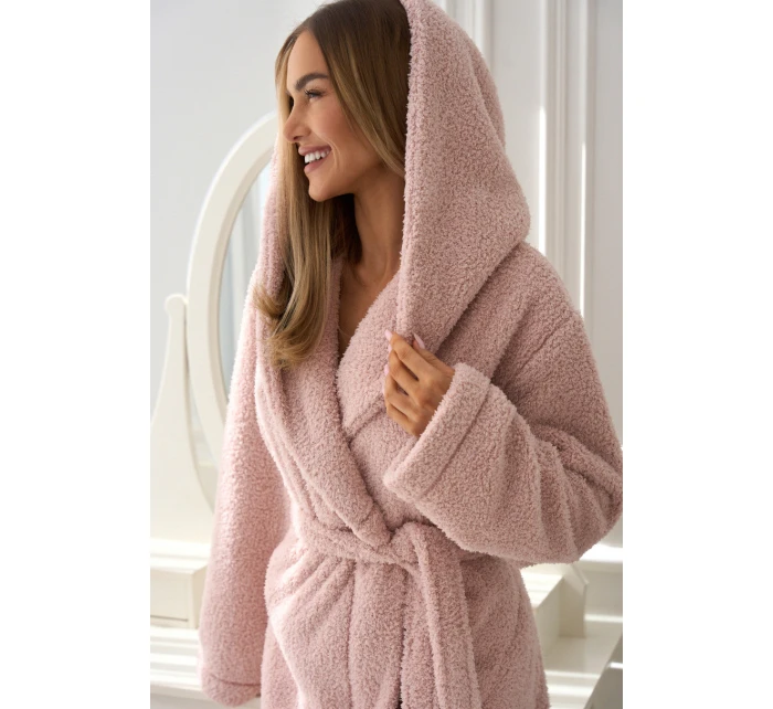 Dámský župan krátký  Pudr růžová L&L model 21877959 - L&L