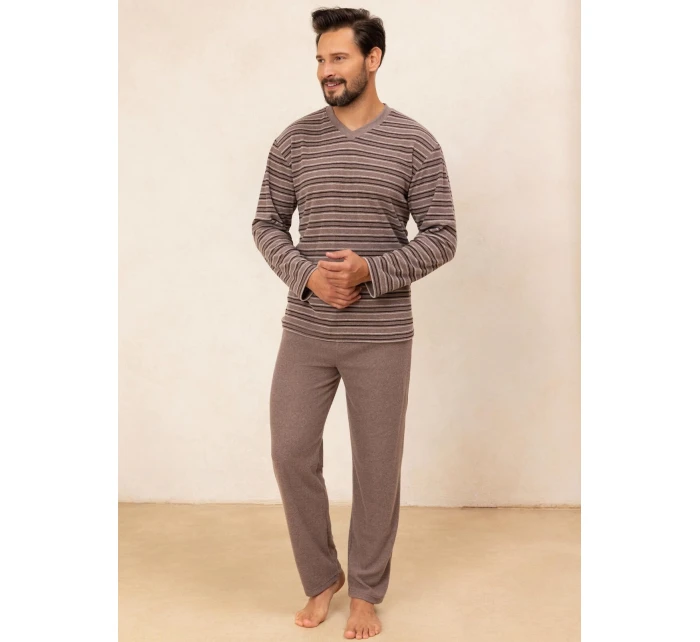 Pyžamo  long/r 2XL pánské froté model 21314906 - Regina